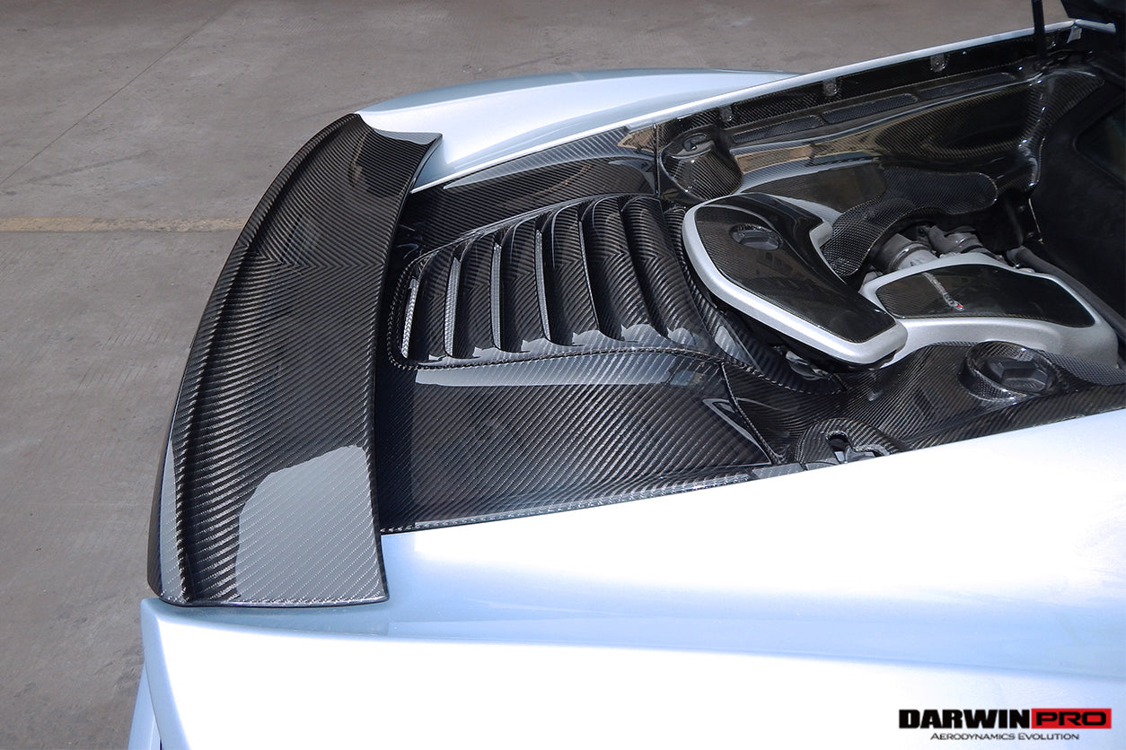2011-2017 McLaren 650s/MP4 12C Autoclave Carbon Fiber Armadillo Engine Cover Repalcement - DarwinPRO Aerodynamics