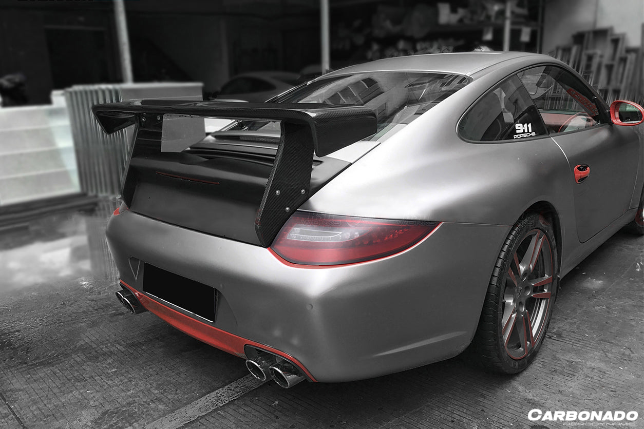 2005-2012 Porsche 911 997 Carrera & S TA Style Trunk Spoiler - Carbonado