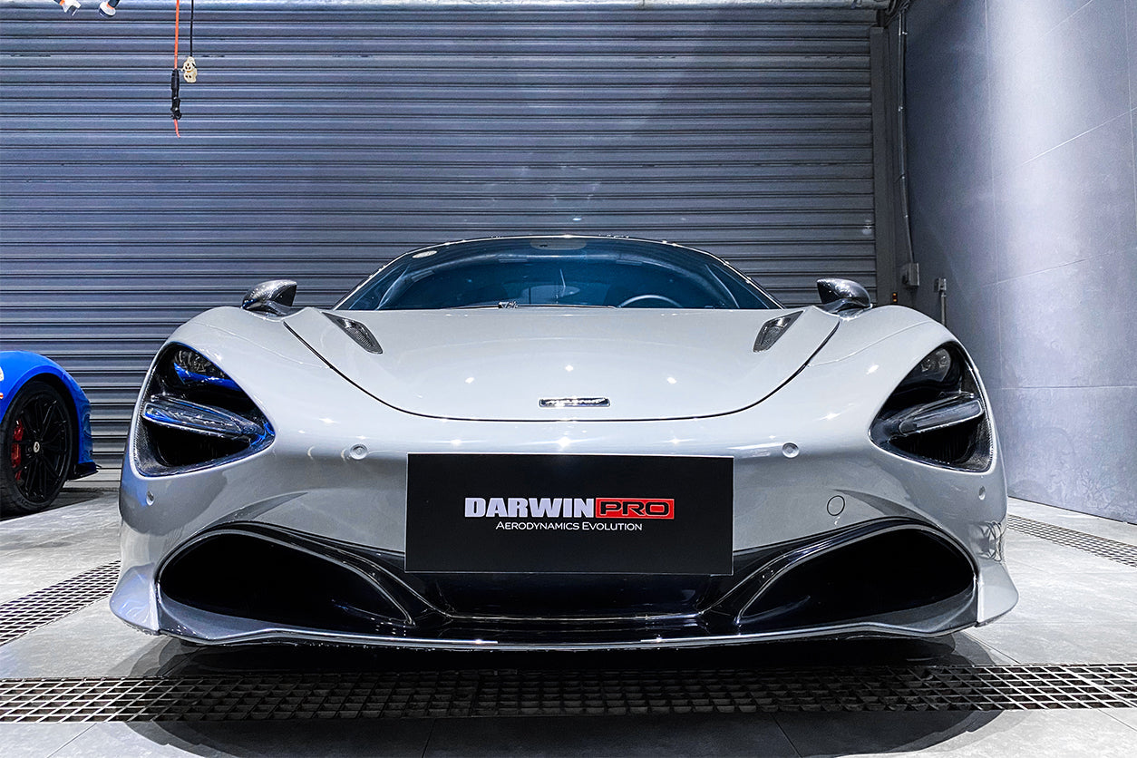2017-2020 McLaren 720s Dry Carbon Fiber Headlight Inserts Tim Replacement - DarwinPRO Aerodynamics