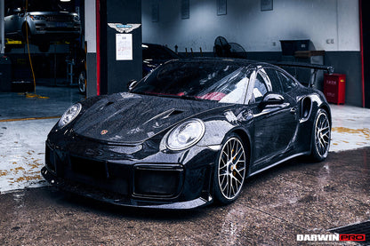 2013-2019 Porsche 911 991 Turbo/S GT2RS Style Partial Carbon Fiber Front Bumper and Fender - DarwinPRO Aerodynamics
