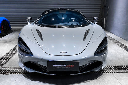 2017-2020 McLaren 720s Dry Carbon Fiber Headlight Inserts Tim Replacement - DarwinPRO Aerodynamics