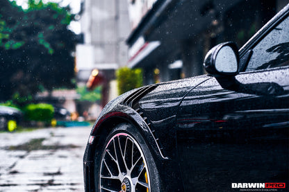 2013-2019 Porsche 911 991 Turbo/S GT2RS Style Partial Carbon Fiber Front Bumper and Fender - DarwinPRO Aerodynamics