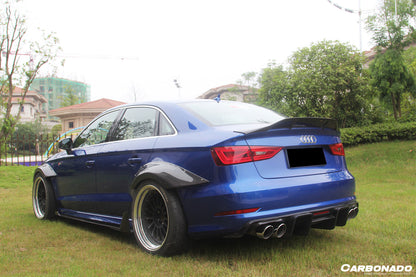 2013-2020 Audi S3/ A3 /RS3 Sedan RT Style Carbon Fiber Trunk Spoiler - Carbonado