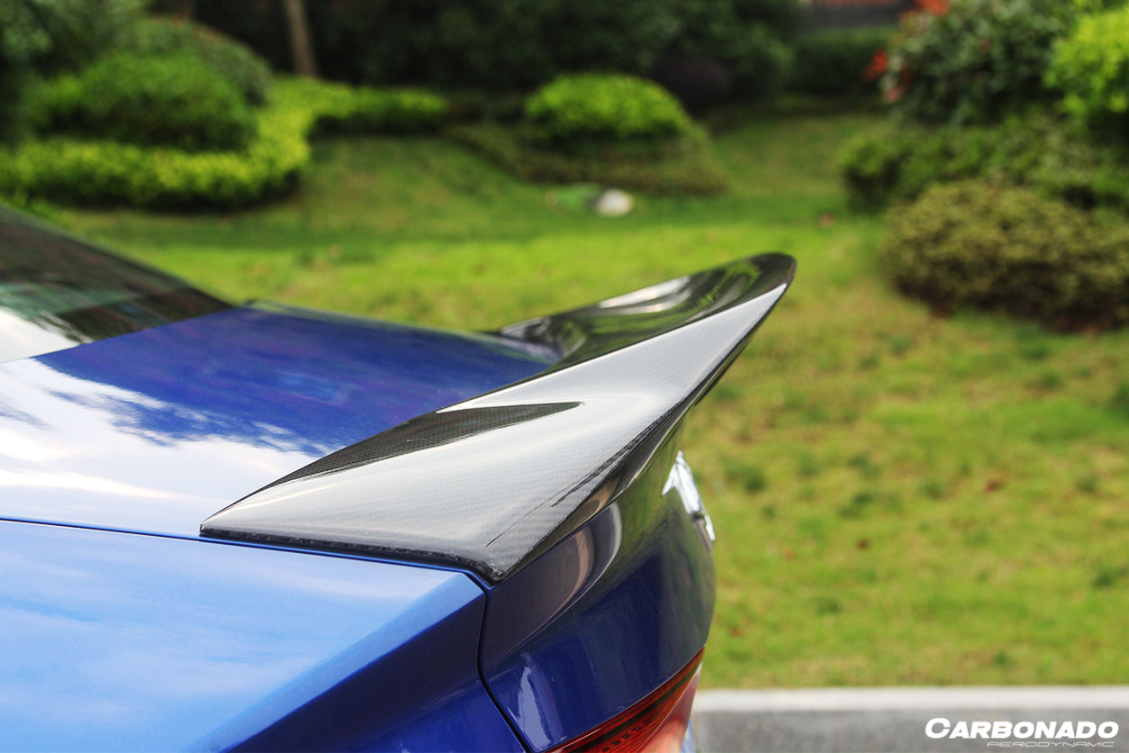 2013-2020 Audi S3/ A3 /RS3 Sedan RT Style Carbon Fiber Trunk Spoiler - Carbonado