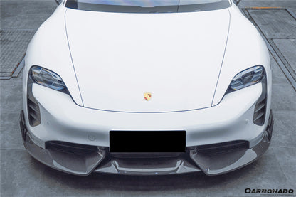 2019-2023 Porsche Taycan/4/4S/GTS/TURBO CADO Style Front Lip - Carbonado