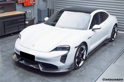 2019-2023 Porsche Taycan/4/4S/GTS/TURBO CADO Style Carbon Fiber Side Skirts - Carbonado