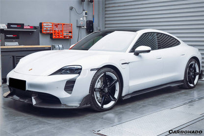 2019-2023 Porsche Taycan/4/4S/GTS/TURBO CADO Style Carbon Fiber Side Skirts - Carbonado Aero