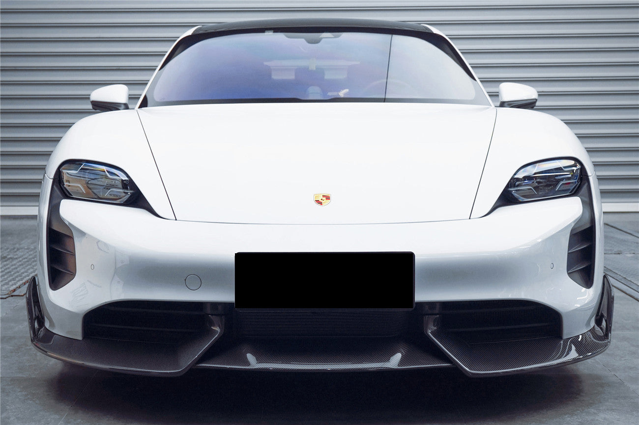 2019-2024 Porsche Taycan & 4 & 4S & GTS & TURBO CADO Style Front Lip - Carbonado