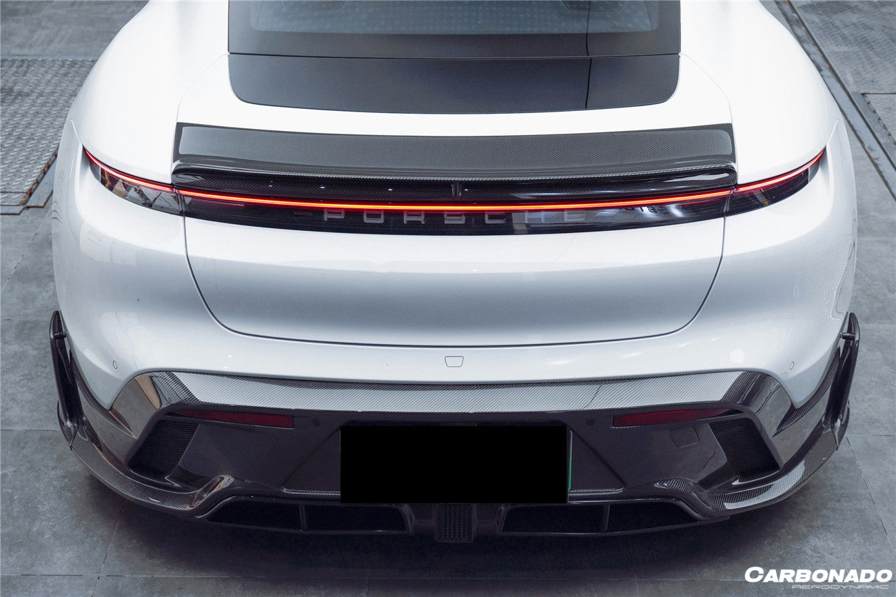 2019-2023 Porsche Taycan/4/4S/GTS/TURBO CADO Style Rear Diffuser - Carbonado