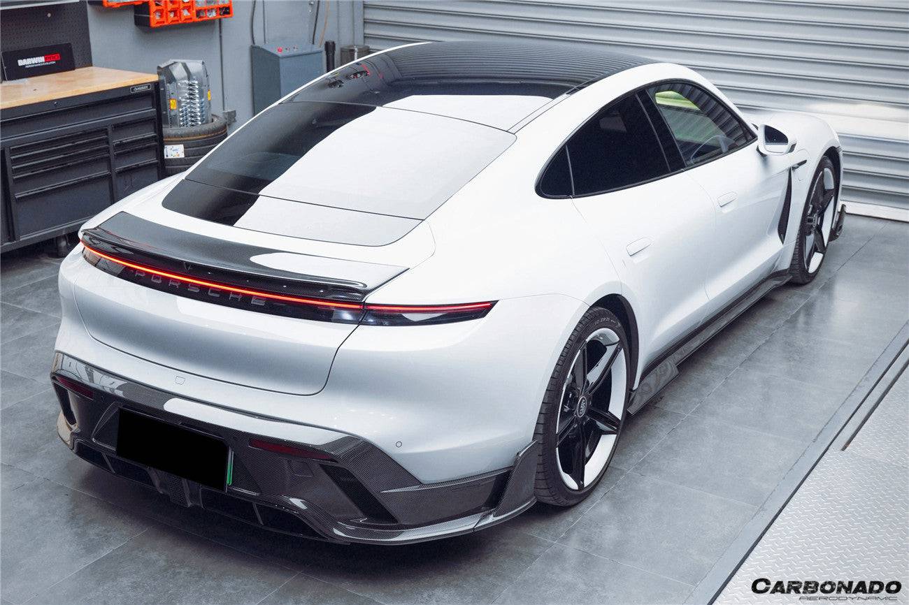 2019-2023 Porsche Taycan/4/4S/GTS/TURBO CADO Style Carbon Fiber Side Skirts - Carbonado Aero