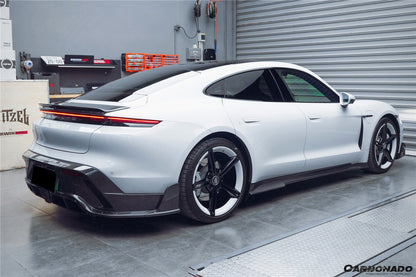 2019-2023 Porsche Taycan/4/4S/GTS/TURBO CADO Style Rear Diffuser - Carbonado