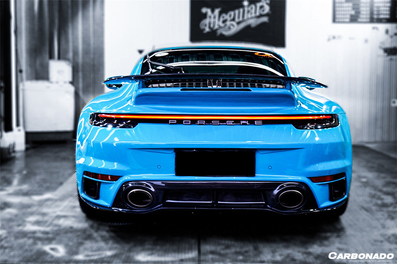 2019-2023 Porsche 911 992 Carrera/S/4/4S/Targa/Cabriolet Turbo Style Rear Bumper - Carbonado