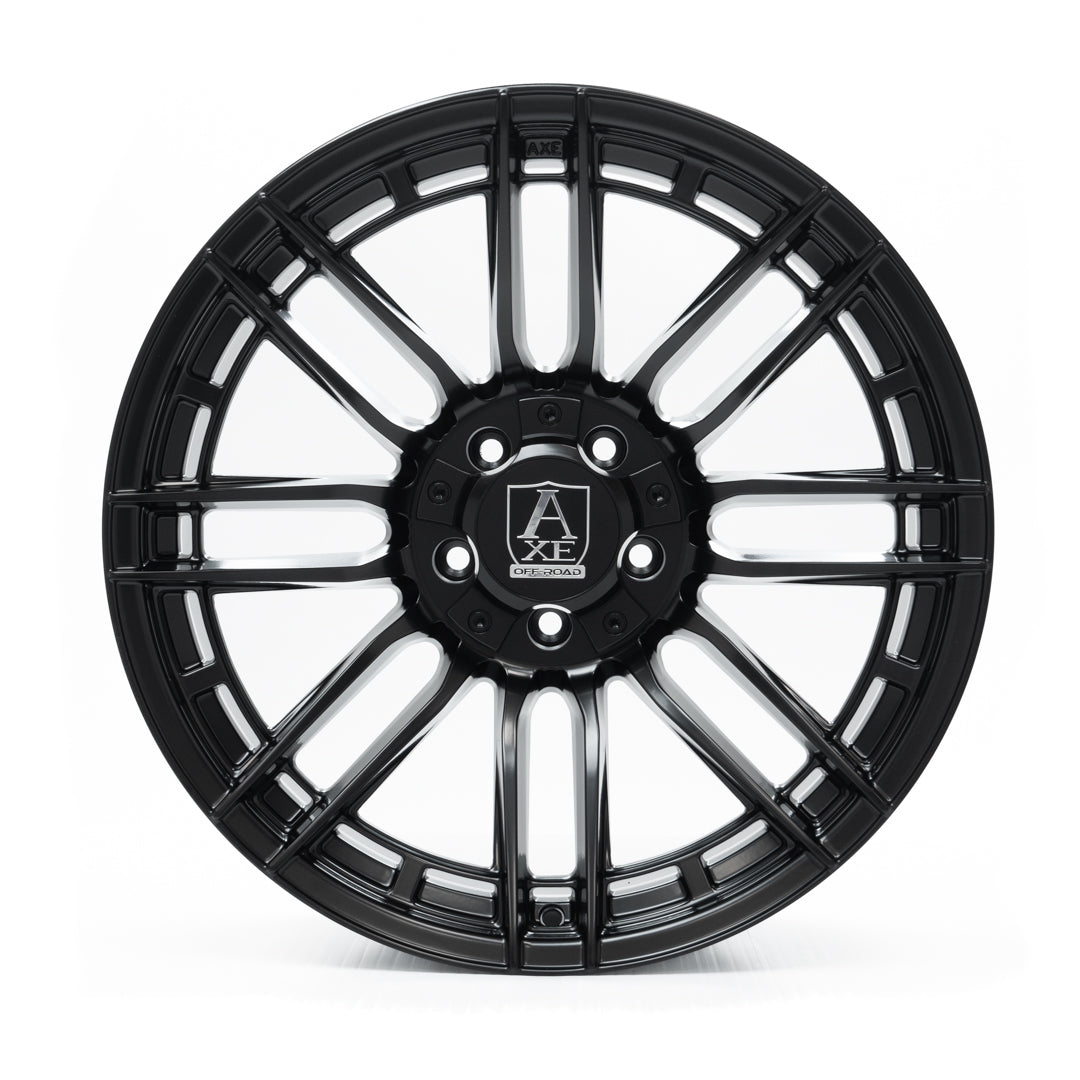 AXE WHEELS THANOS SATIN BLACK 20x10 ET-10 6x139 (Square Set of 4)