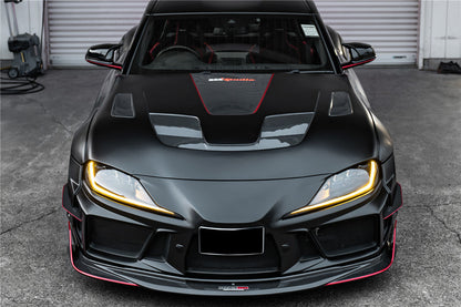 2019-UP Toyota GR Supra (J29 & DB) A90 A91 BKSSII Style Carbon Fiber Hood - DarwinPRO Aerodynamics