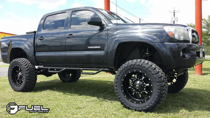 18" Fuel D517 Krank Matte Black Milled 6x135 ( Set of 4 )