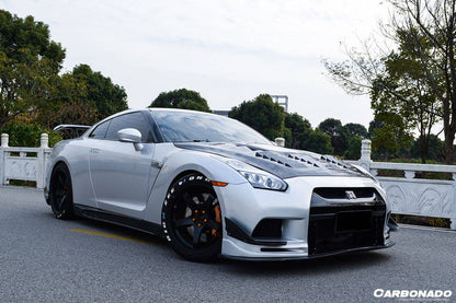 2008-2016 Nissan GTR R35 CBA/DBA TPR Style Front Bumper - Carbonado Aero