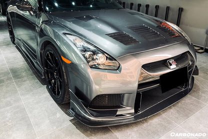 2008-2022 Nissan GTR R35 CBA/DBA TPR Style Partial Carbon Fiber Front Bumper - DarwinPRO Aerodynamics
