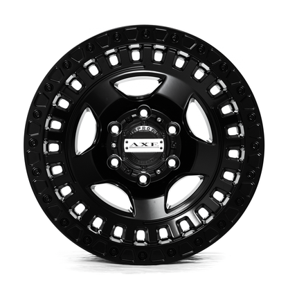 AXE WHEELS TROJAN SATIN BLACK 17x8.5 ET-15 6x139 (Square Set of 4)