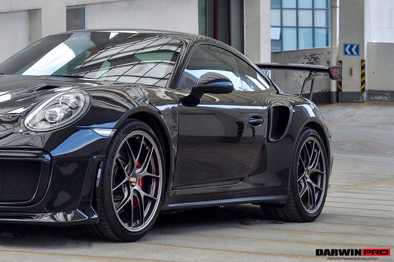 2013-2019 Porsche 991 Turbo/S GT2RS Style Carbon Fiber Quarter Panel Side Scoops - DarwinPRO Aerodynamics