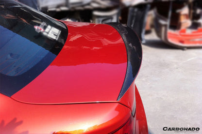 2008-2013 BMW E82 1M Series RZ Style Carbon Fiber Trunk Spoiler - Carbonado