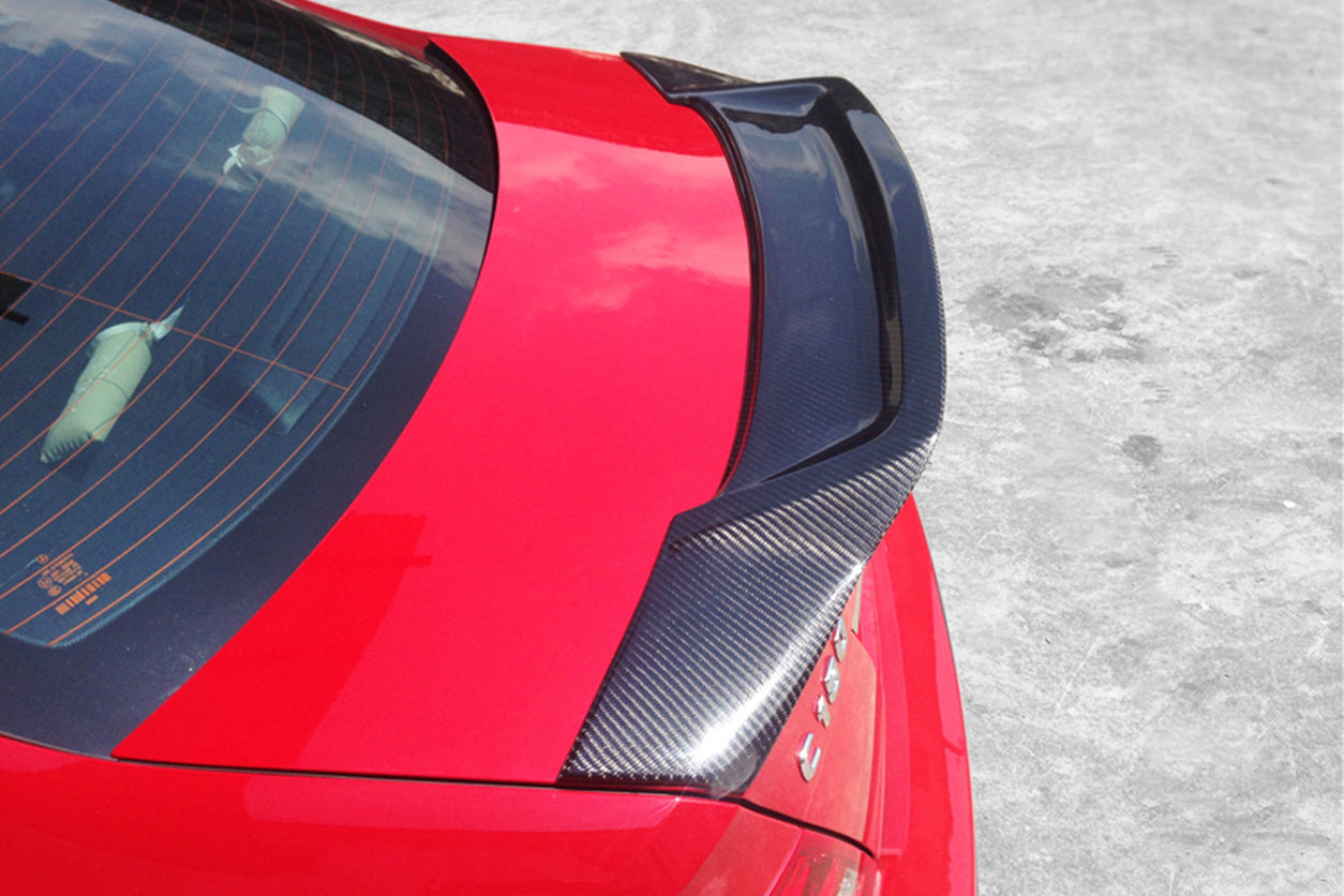 Mercedes Benz W204 C Class/ C63 AMG Coupe RT Style Carbon Fiber Trunk Spoiler - Carbonado