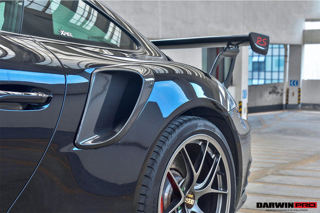 2013-2019 Porsche 991 Turbo/S GT2RS Style Carbon Fiber Quarter Panel Side Scoops - DarwinPRO Aerodynamics