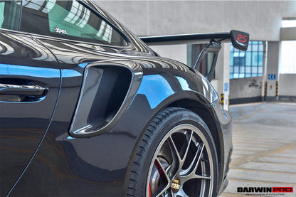 2013-2019 Porsche 991 Turbo/S GT2RS Style Carbon Fiber Quarter Panel Side Scoops - DarwinPRO Aerodynamics