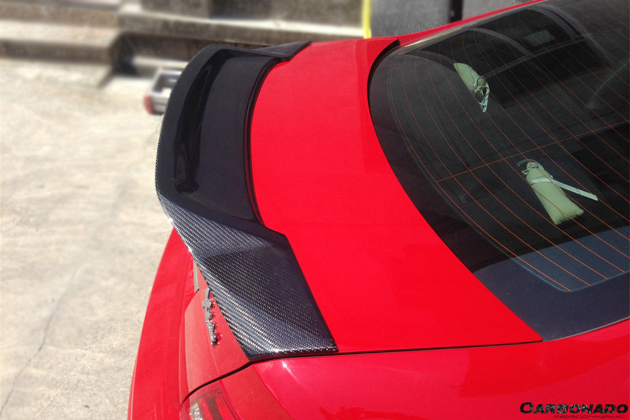Mercedes Benz W204 C Class/ C63 AMG Coupe RT Style Carbon Fiber Trunk Spoiler - Carbonado