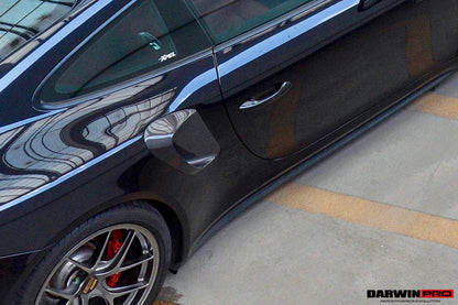 2013-2019 Porsche 991 Turbo/S GT2RS Style Carbon Fiber Quarter Panel Side Scoops - DarwinPRO Aerodynamics