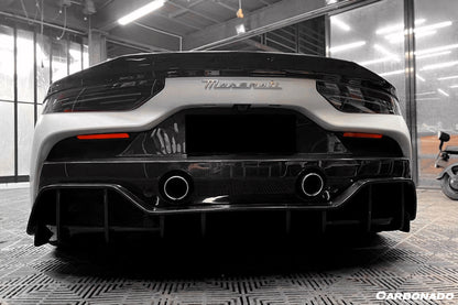 2020-UP Maserati MC20 SVD Style Dry Carbon Fiber Rear Decklid Spoiler - Carbonado