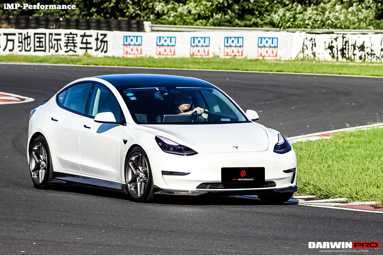 2017-2023 Tesla Model 3 IMP Performance Carbon Fiber Side Skirts - DarwinPRO Aerodynamics