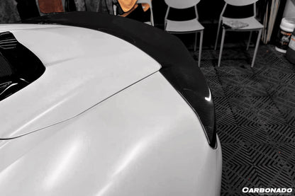 2020-UP Maserati MC20 SVD Style Dry Carbon Fiber Rear Decklid Spoiler - Carbonado