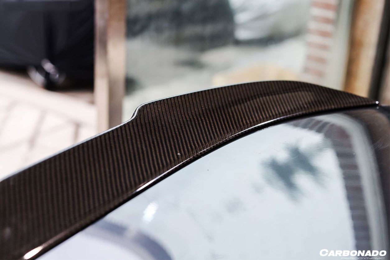 2014-2020 BMW M3 F80 / 3 Series F30 F35 VRS Style Carbon Fiber Trunk Spoiler - Carbonado