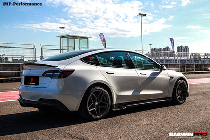 2017-2023 Tesla Model 3 IMP Performance Carbon Fiber Trunk Spoiler - DarwinPRO Aerodynamics