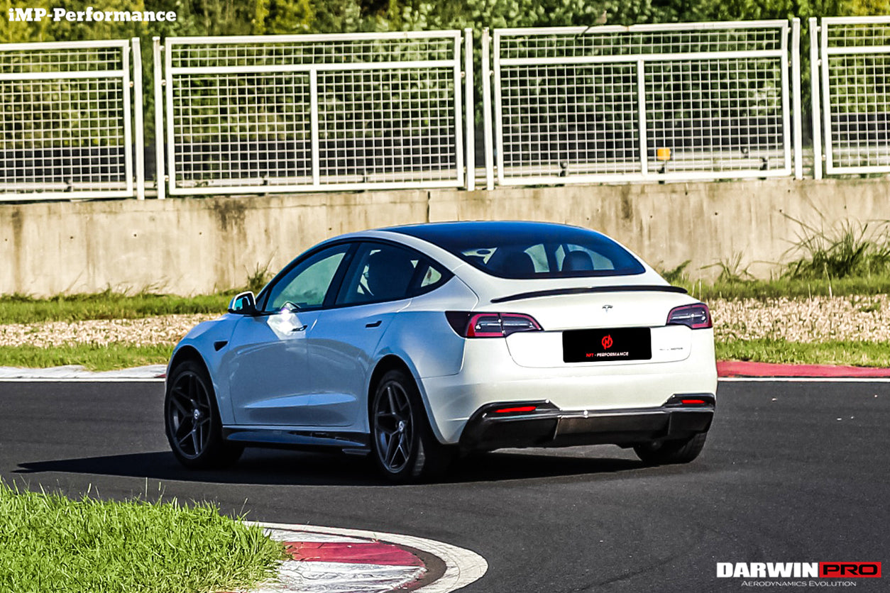 2017-2023 Tesla Model 3 IMP Performance Carbon Fiber Rear Lip - DarwinPRO Aerodynamics