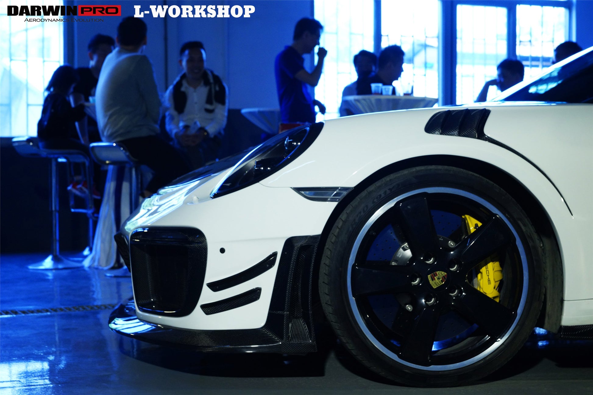2013-2019 Porsche 911 991 Turbo/S GT2RS Style Partial Carbon Fiber Front Bumper and Fender - DarwinPRO Aerodynamics