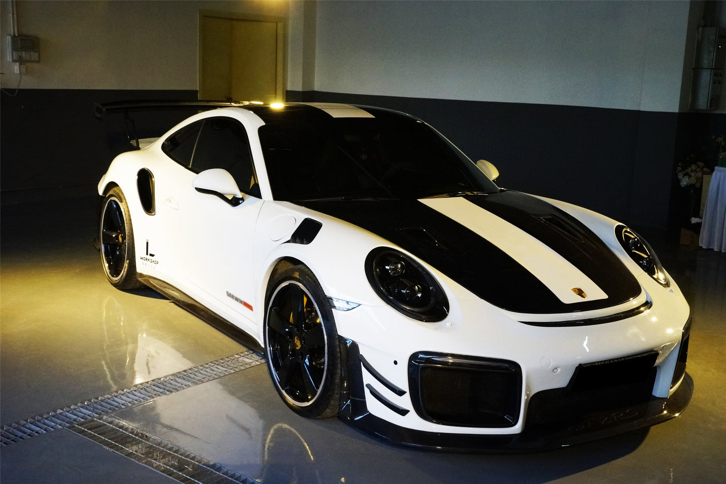 2013-2019 Porsche 911 991 Turbo/S GT2RS Style Partial Carbon Fiber Front Bumper and Fender - DarwinPRO Aerodynamics