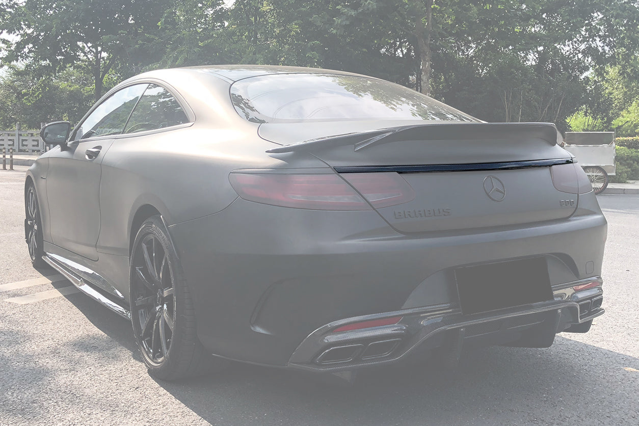 2014-2021 Mercedes Benz C217 S63/S65 AMG Coupe  Carbon Fiber Trunk Trim - DarwinPRO Aerodynamics