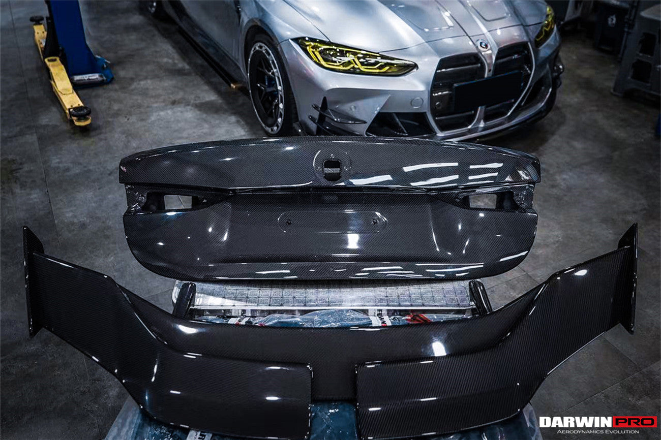 2021-UP BMW M4 G82/4 Series G22 BKSSII Style Carbon Fiber Trunk Spoiler - DarwinPRO Aerodynamics