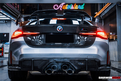 2021-UP BMW M4 G82/4 Series G22 BKSSII Style Carbon Fiber Trunk Spoiler - DarwinPRO Aerodynamics