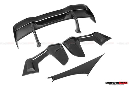 2017-2022 McLaren 720s Se²GTR Style Trunk Wing w/ Side Caps - DarwinPRO Aerodynamics