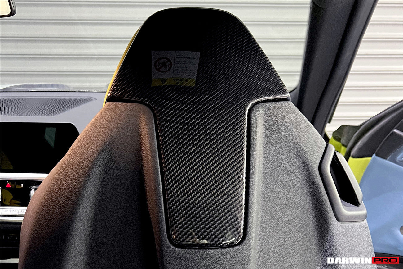 2021-UP BMW M3 G80 M4 G82/G83 Carbon Fiber Up Seat-Back Cover - DarwinPRO Aerodynamics