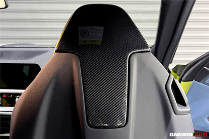 2021-UP BMW M3 G80 M4 G82/G83 Carbon Fiber Up Seat-Back Cover - DarwinPRO Aerodynamics