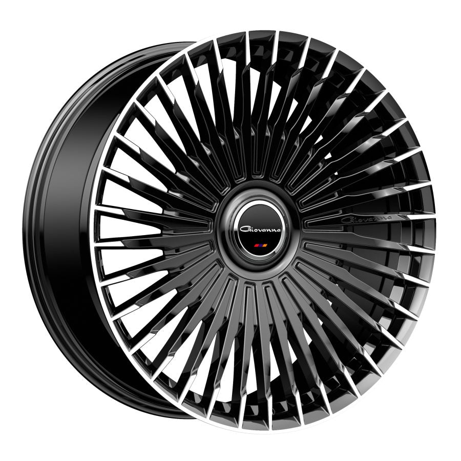 Giovanna TULUM gloss black with machined tips wheel detail