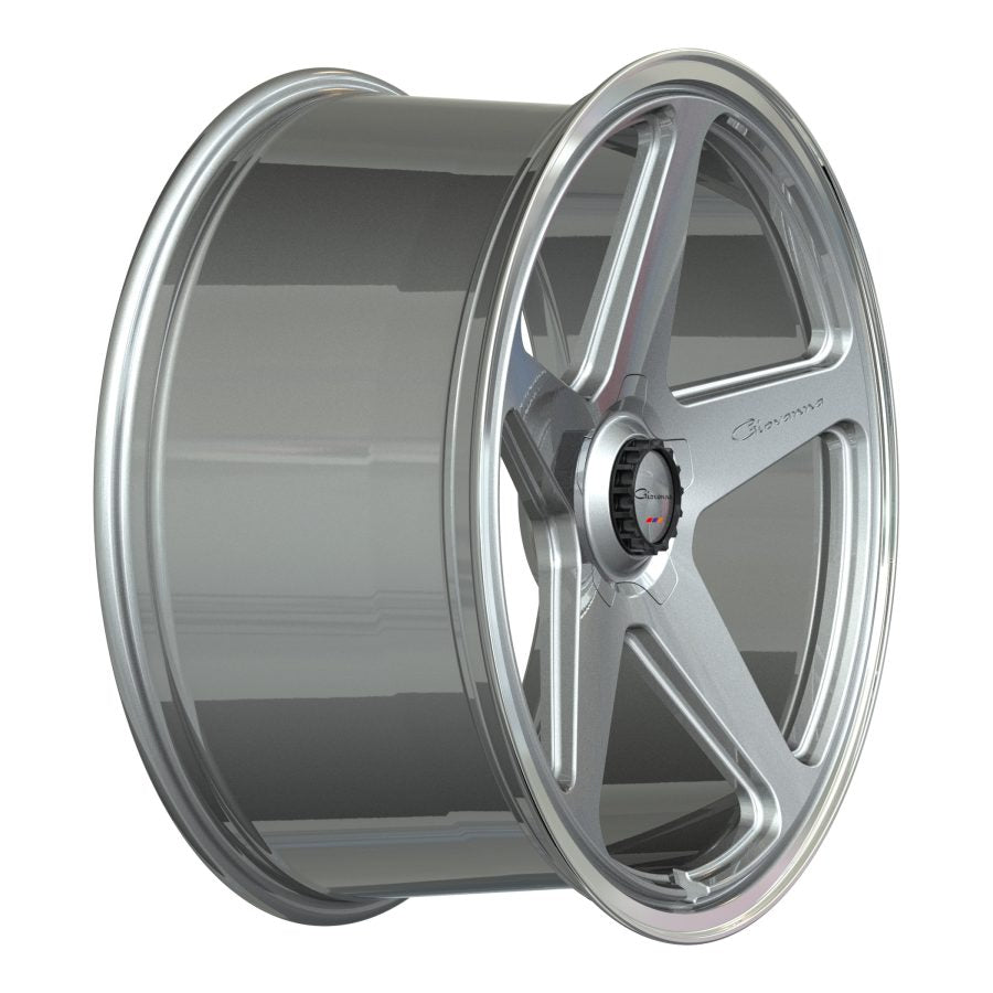 Giovanna CINQUE silver with machined face/ polished lip wheel detail