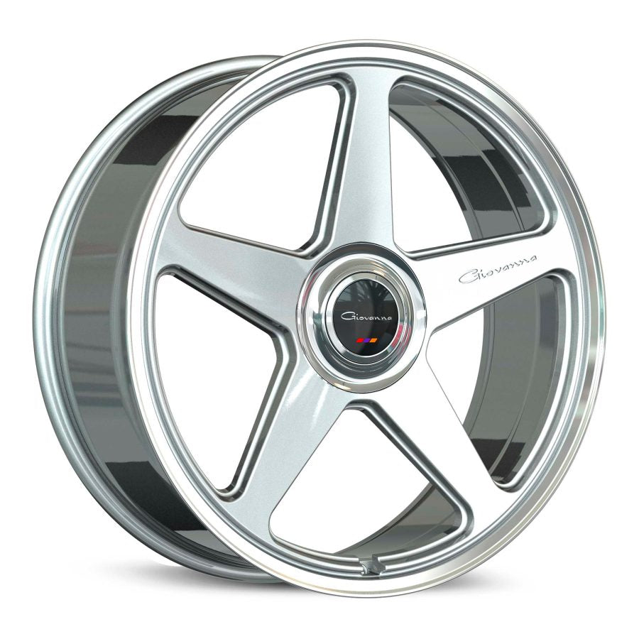 Giovanna CINQUE silver with machined face/ polished lip wheel detail