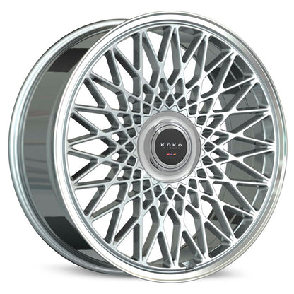 Koko Kuture CLASSICA SILVER WITH MACHINED FACE/ POLISHED LIP wheel