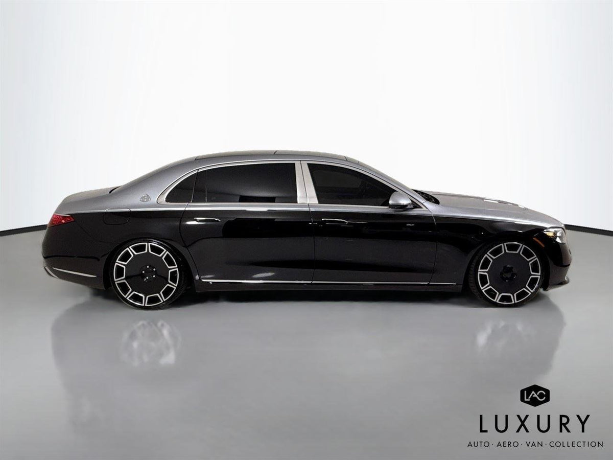 Mercedes-Benz Maybach S 580-22″-Sicily-Machined Black – Koko Kuture SICILY wheels on vehicle