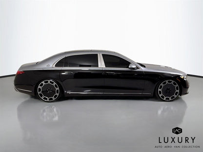 Mercedes-Benz Maybach S 580-22″-Sicily-Machined Black – Koko Kuture SICILY wheels on vehicle