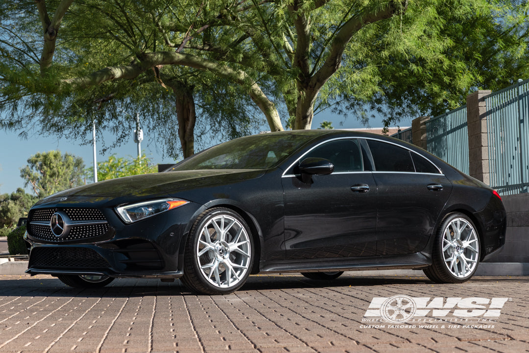 Mercedes Benz – CLS450 – Belize – 20″ – Silver Machined – Koko Kuture BELIZE wheels on vehicle